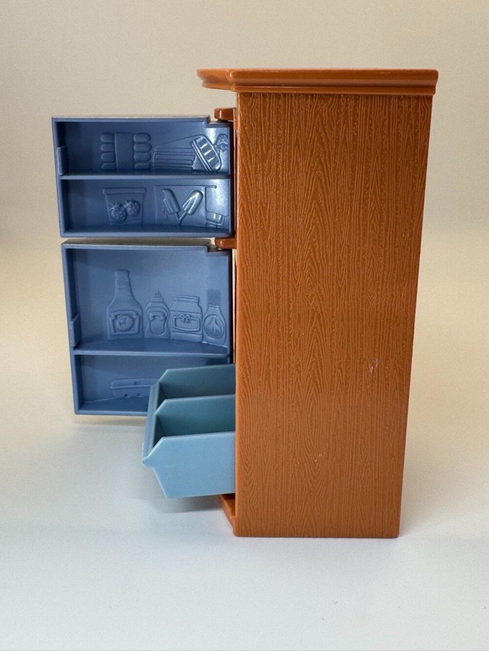 Mattel Fisher-Price Loving Family Dollhouse Refrigerator Kitchen Food Crisper - Picture 6 of 15